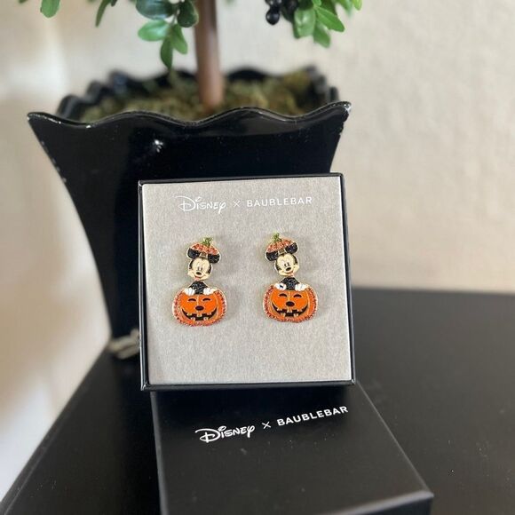 Disney Jewelry - Disney X Baublebar Mickey Mouse Pumpkin Movable Halloween Fall Earrings …